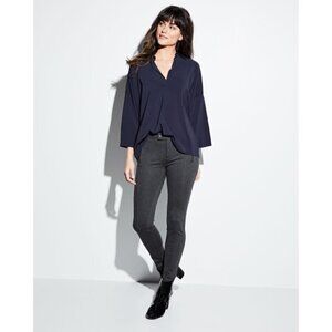 Vince Skinny Ponte Stretch Ski Pant Charcoal Gray